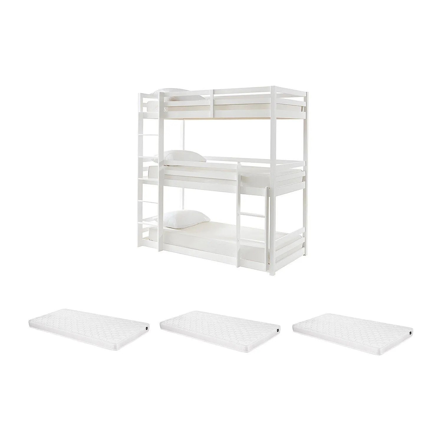 Vente-unique Etagenbett Vagar Weiß 208 cm