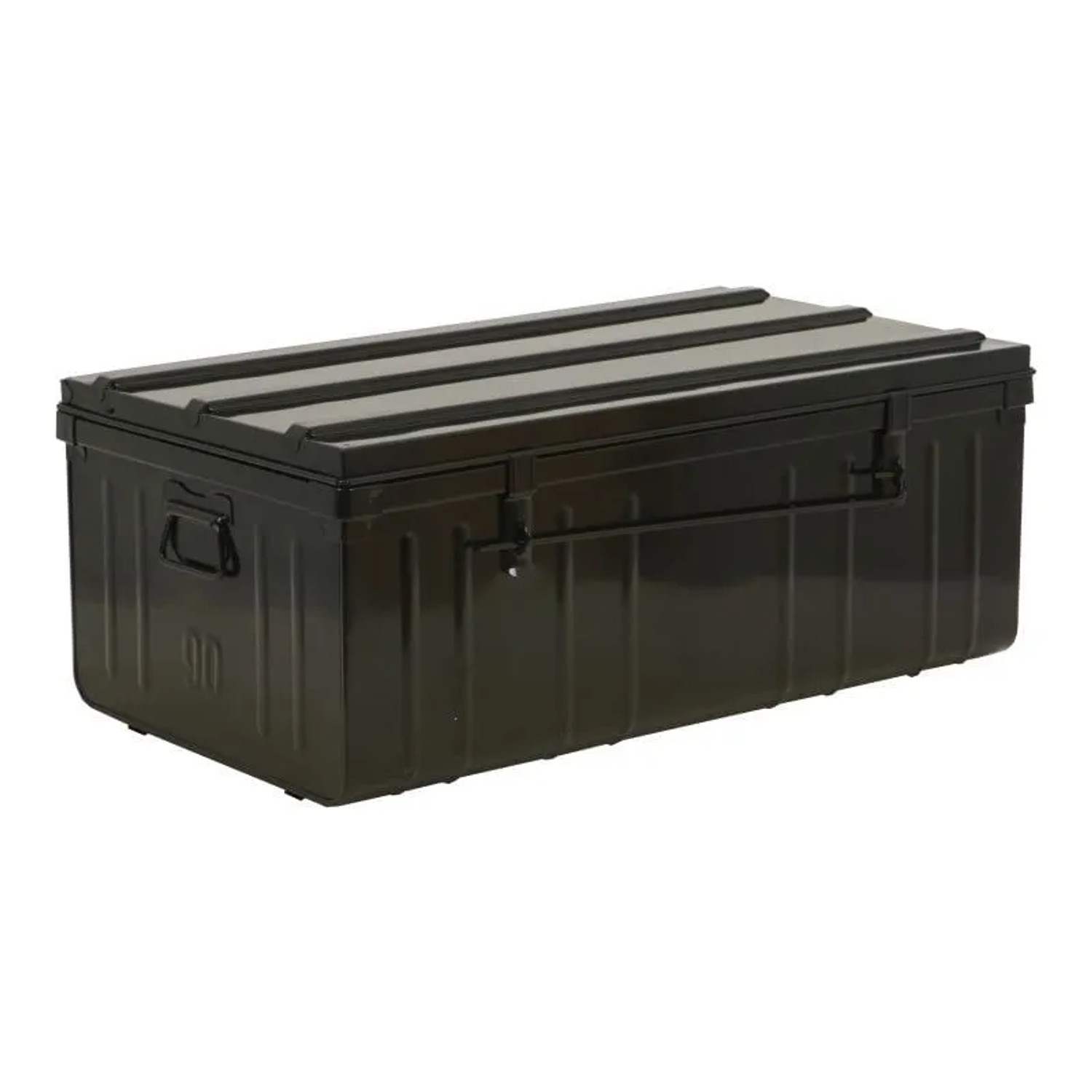 PROREGAL Metall Transportbox Geldo 37 x 90 x 50 cm 166,5 Liter Feuerhemmend Stapelbar Abschließbar Anthrazit