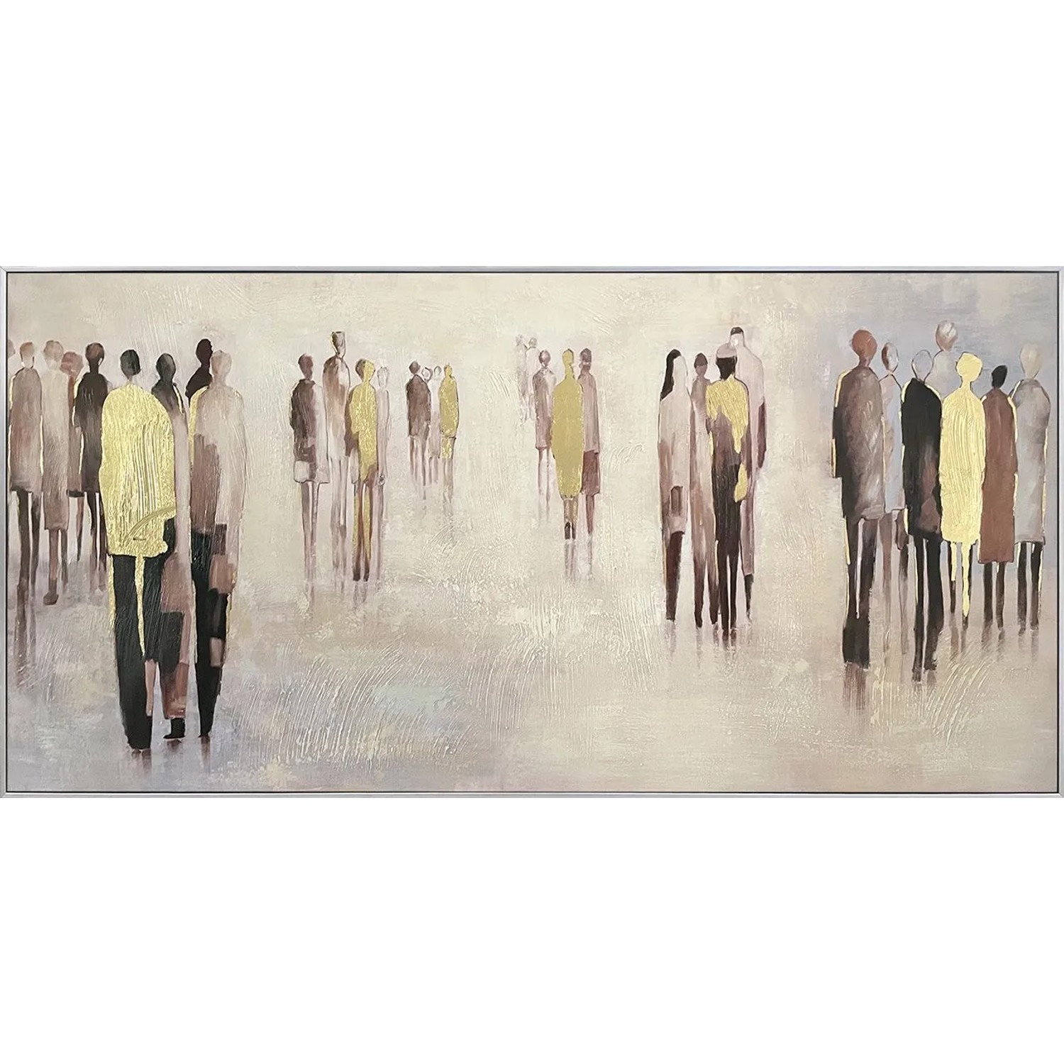 Art Universe Leinwandbild Gold People 70 x 140 cm