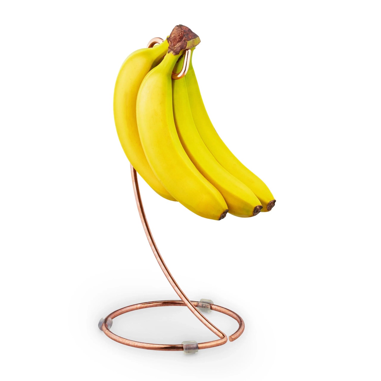 Relaxdays Bananenhalter Eisen Kupferfarben Standfest 33 cm x 17 cm 0,29 kg
