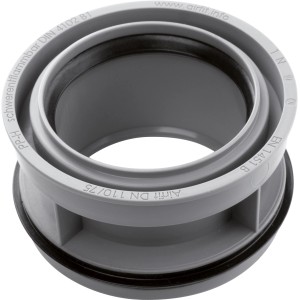 Airfit PP-Abwasser Reduzierstück DN 110/75, konzentrisch, aus Polypropylen.
