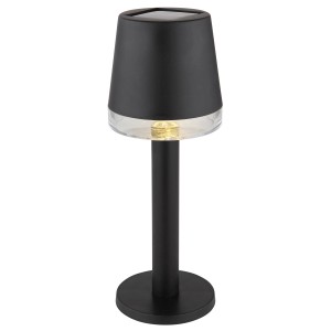 Globo LED Solarleuchte, schwarz matt, Ø 8cm. Deko-Leuchte für Garten und Tisch.