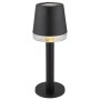 Globo LED Solarleuchte, schwarz matt, Ø 8cm. Deko-Leuchte für Garten und Tisch.
