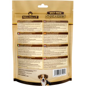 Wolfsblut Squashies Wild Duck Hundesnack, 300g Packung Hunde-Belohnungssnacks mit Ente.
