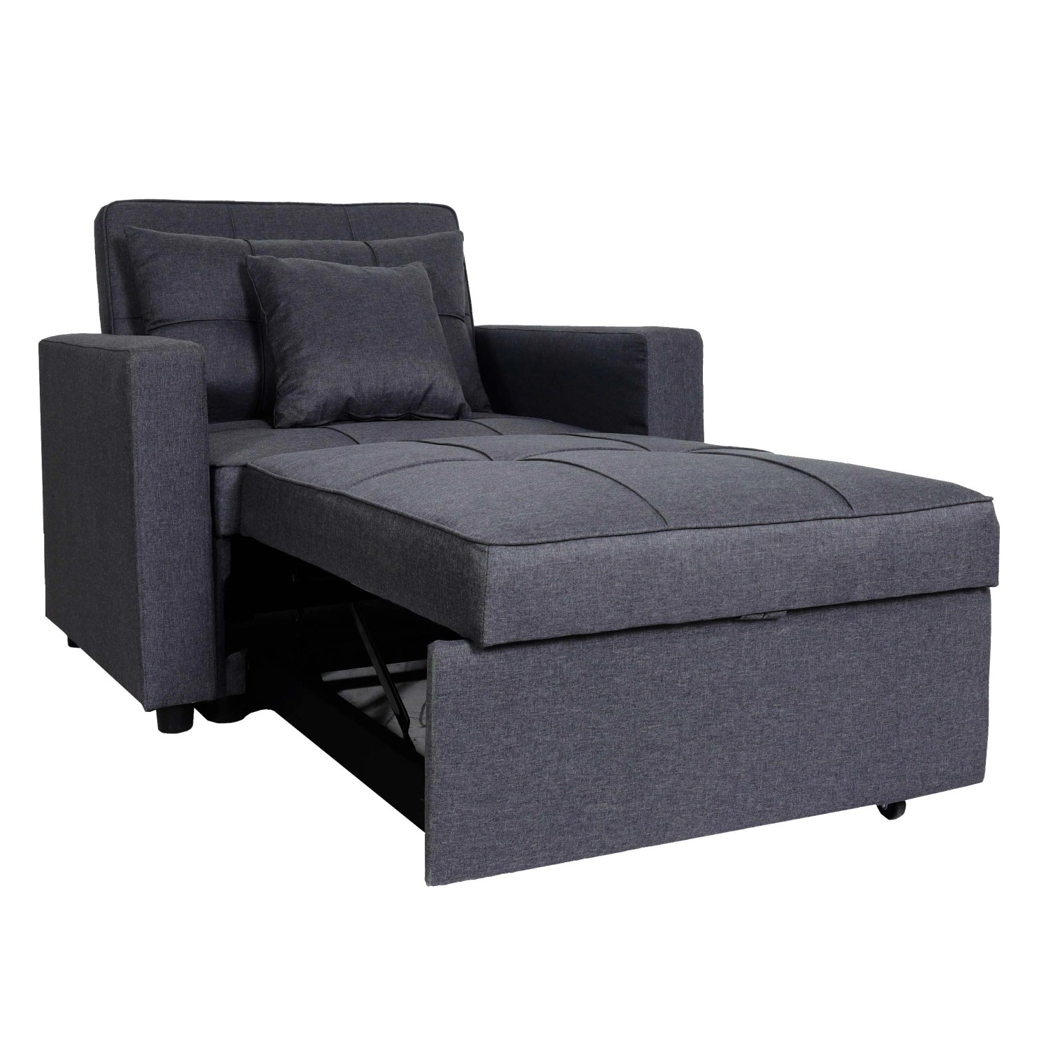 MCW Schlafsessel L90 Dunkelgrau Stoff/Textil