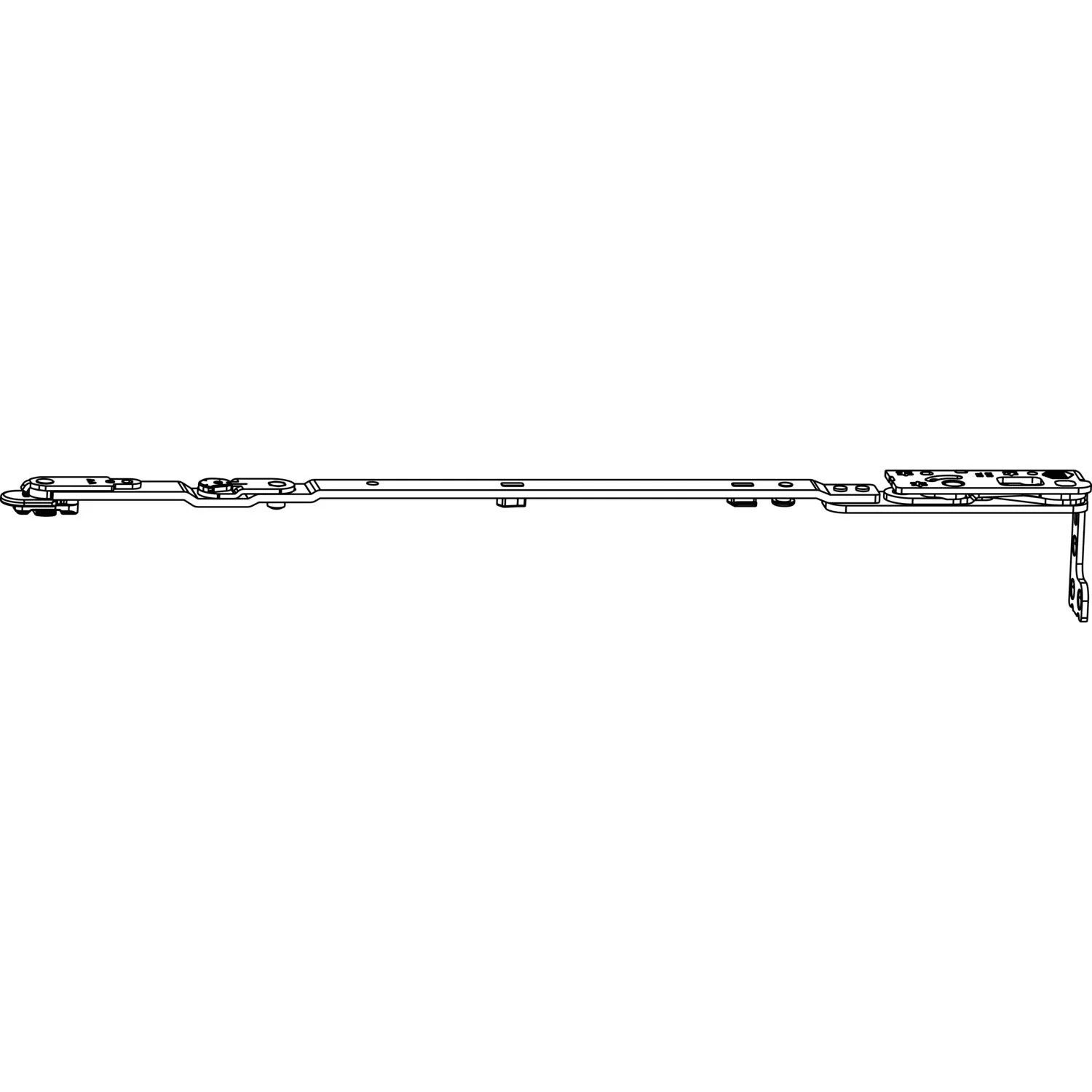 Maco Dk-Scherenarm Power 13V Holz/Pvc Falztiefe 30 Flügelfalzbreite 370-800mm Silber Rechts