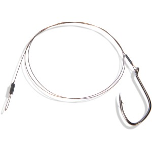 Westline Stahlvorfach 60cm mit Einzelhaken, Tragkraft 12kg, für Angeln.