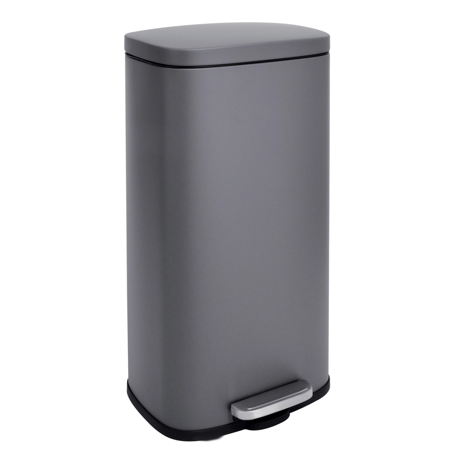 Svita TQ30 Mülleimer 30L Treteimer Abfallbehälter Softclose Deckel Grau günstig online kaufen