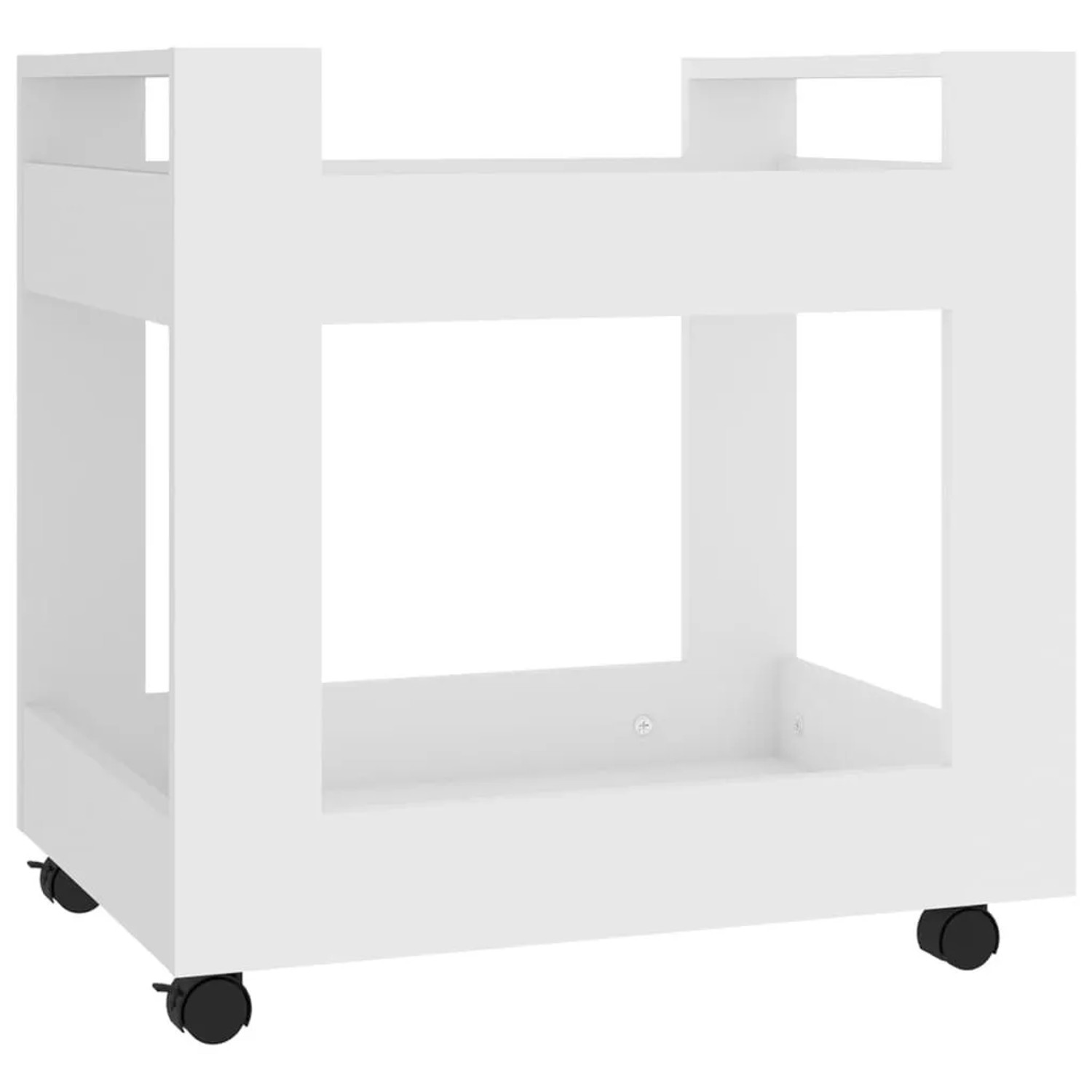 vidaXL Bürowagen Weiß 60x45x60 cm Holzwerkstoff 816600