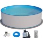 Summer Fun Stahlwandpool Set BAJA Ø 350 cm mit Sandfilteranlage und Zubehör.