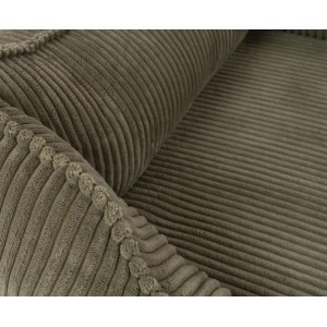 Detailaufnahme: Khaki Cordstoff des Knuffelwuff Hundebetts Nunavut, orthopädisch.
