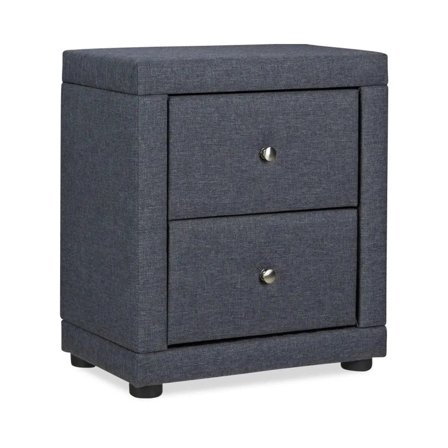 Homestyle4u Nachtschrank 47x54x29 in Grau 2512