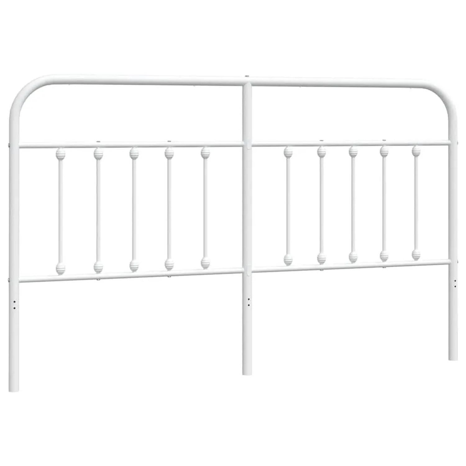 vidaXL Ersatz-Kopfteil Metall Weiß 160 cm 352662