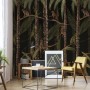 Art for the Home Fototapete Monkey Jungle, Dschungel-Motiv mit Affen auf dunklem Hintergrund.