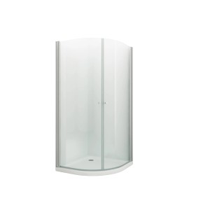 Glasdeals Duschkabine MARISO, 90x90x190 cm, Viertelkreis, rahmenlos mit ESG Glas.