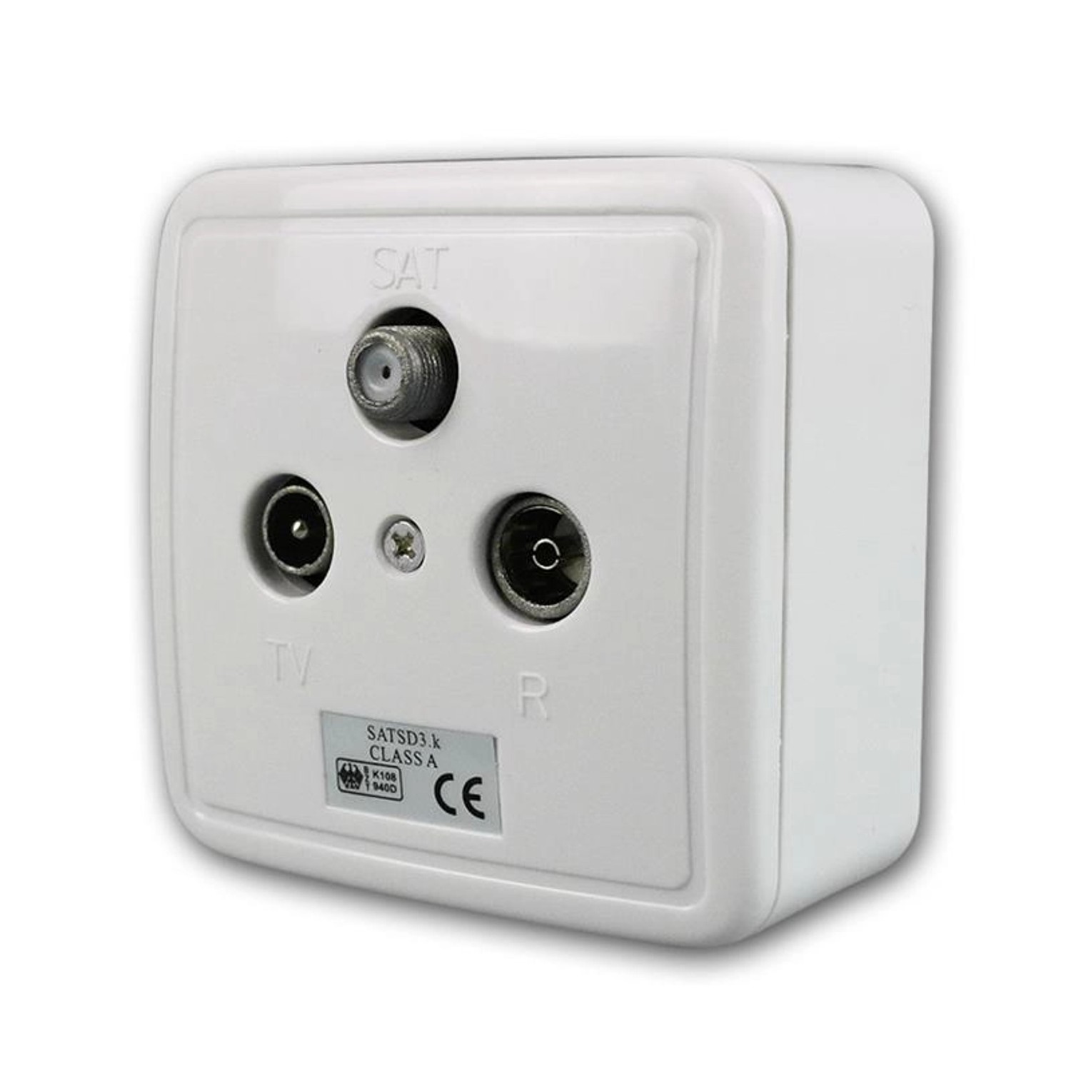 ChiliTec AufputzUnterputz Antennendose TV Radio Sat