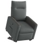 vidaXL Relaxsessel mit Aufstehhilfe Dunkelgrau Stoff 3324053