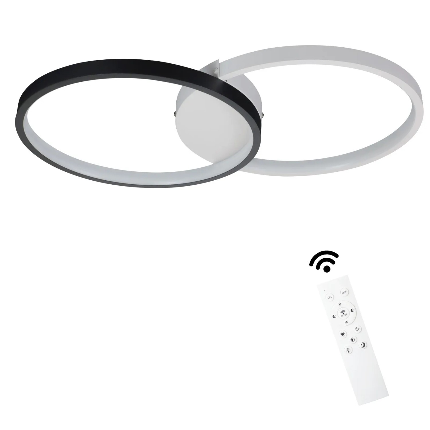 NETTLIFE LED Deckenleuchte aus Metall L50cmWeiß