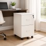 Relaxdays Rollcontainer Holzwerkstoff Weiß mit Hängeregister Abschließbar 72 cm x 43 cm x 46 cm 16 kg_2