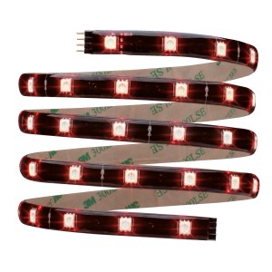 Flexibler Paulmann YourLED RGB LED-Streifen, 1,5 m, mit selbstklebender Rückseite für indirekte Beleuchtung.
