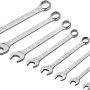 LUX Gabelringschlüssel-Satz, 8-teilig (8-22 mm), Chrom-Vanadium-Stahl, für Schrauben und Muttern.