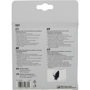 Fischer Schutzhülle für E-Bike Display und Lenker, schützt vor Staub und Nässe beim Transport.