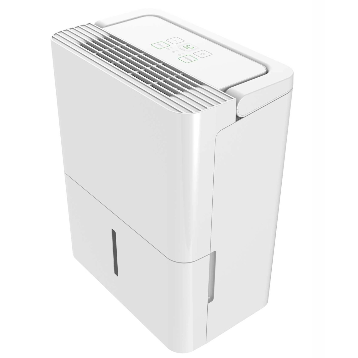 Comfee Luftentfeuchter MDDN-10DEN7, 2,1 l, in Weiß. Raumentfeuchter mit LED-Display und Wasserstandsanzeige.