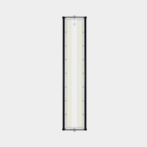 LUXULA LED Hallenleuchte, 100W, 12000lm, neutralweiß, IP65, IK08. Linearer Hallenstrahler für Industrie.