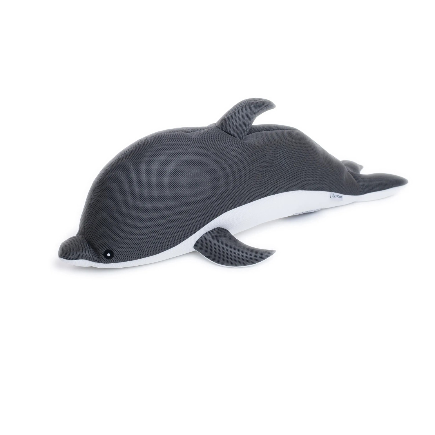 Westmann Pool Buddy Delfin, grau-weiß, als Schwimmtier oder Sitzsack für Spiel & Spaß.