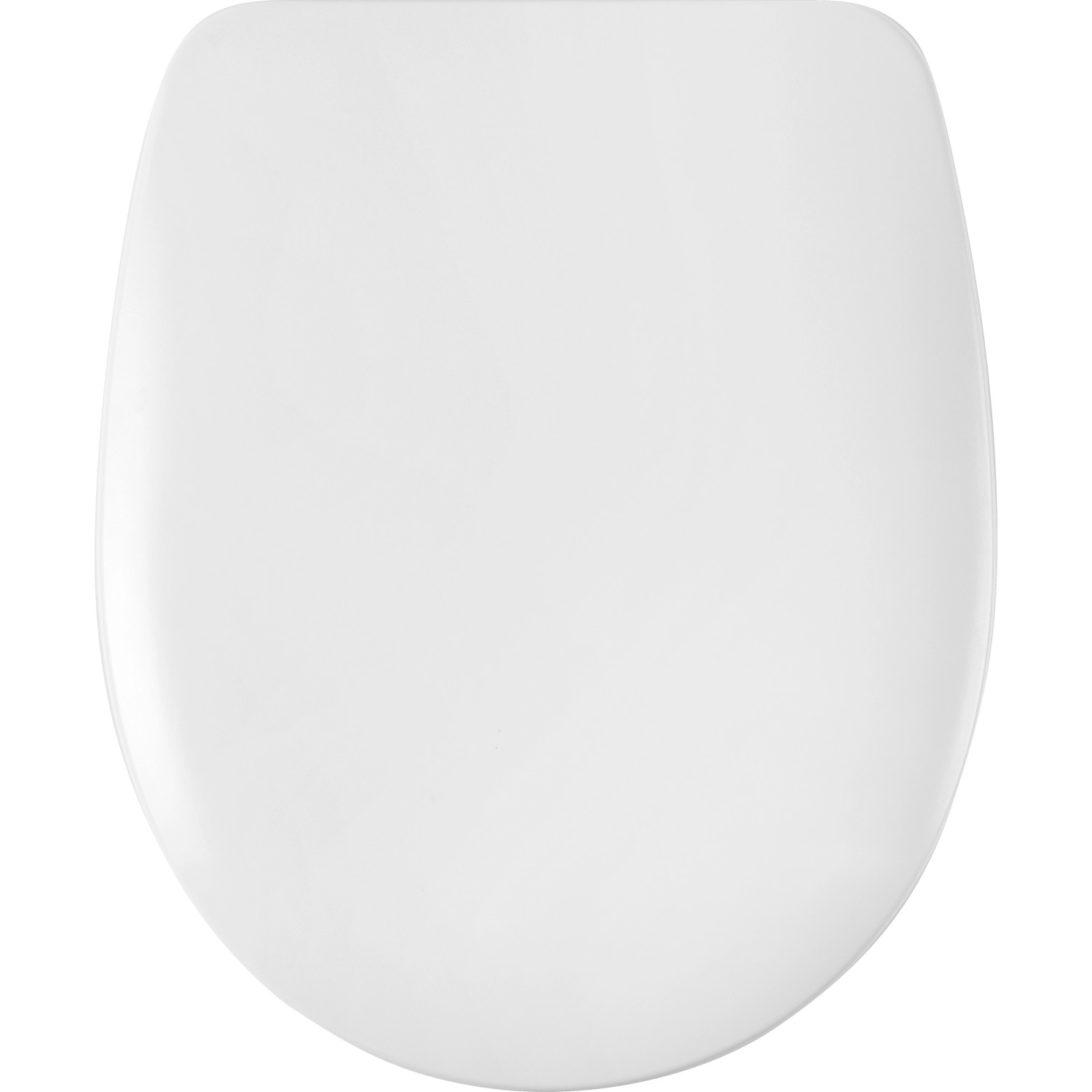 Weißer baliv WC-Sitz Quilotoa aus Duroplast mit Absenkautomatik, Draufsicht.