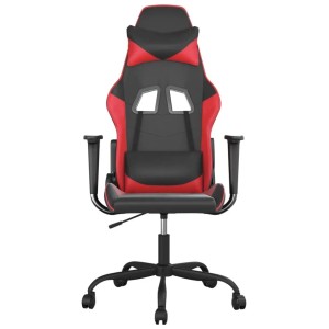 vidaXL Gaming-Stuhl mit Massagefunktion Schwarz und Rot Kunstleder 345400
