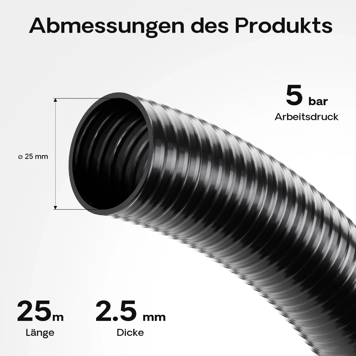 Wiltec Luisiana Om/I 25M Druck- Und Saugschlauch Ø25Mm 250G/M Pumpenschlauch_3