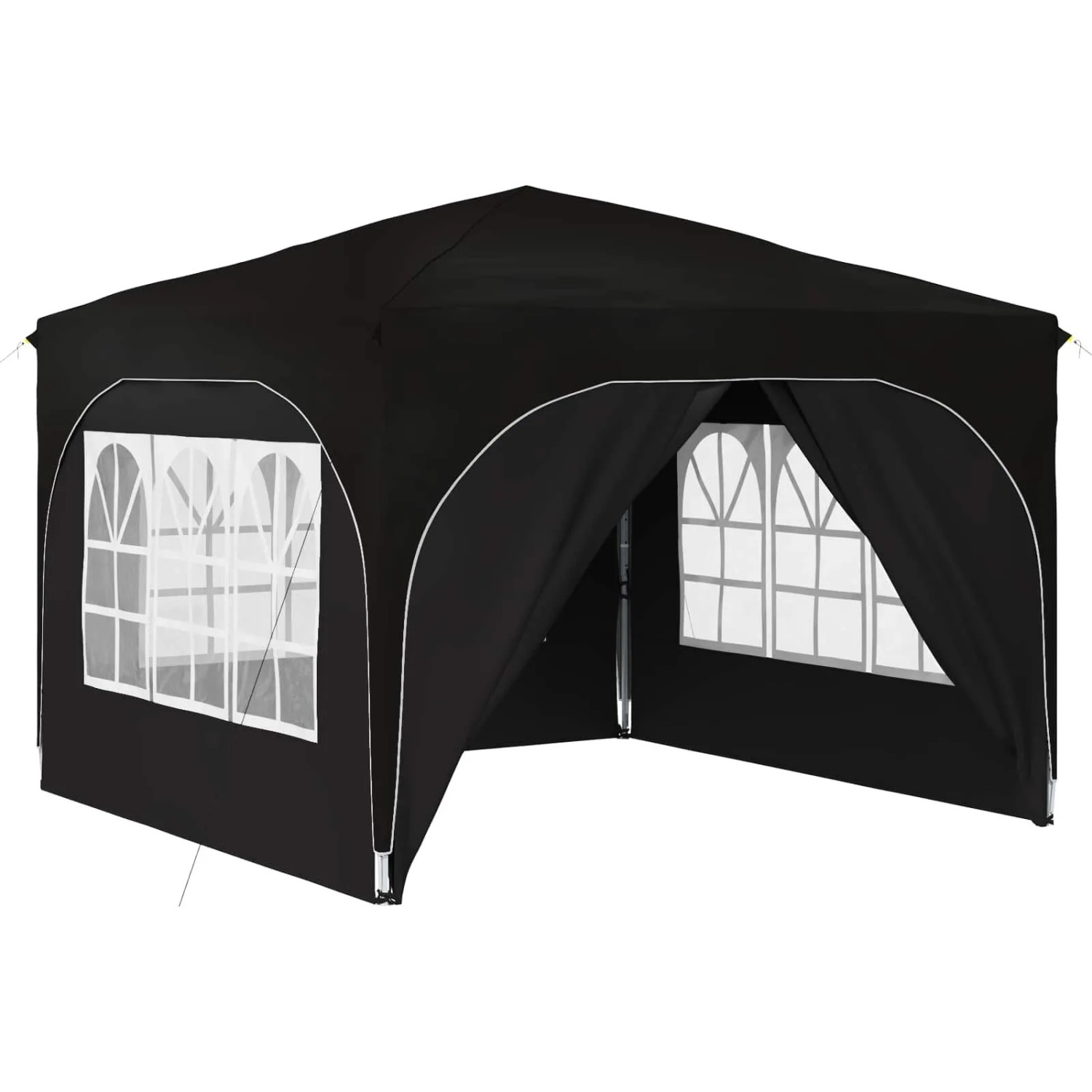 vidaXL Pop-Up Partyzelt 290 x 290 x 245 cm Schwarz 42019876