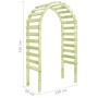 Gartenpergola aus imprägniertem Kiefernholz, 130x60x230 cm, ideal als Rankhilfe.