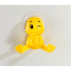 Gelber Wenko Saughaken Ente für Bad & Küche, einfache Montage.