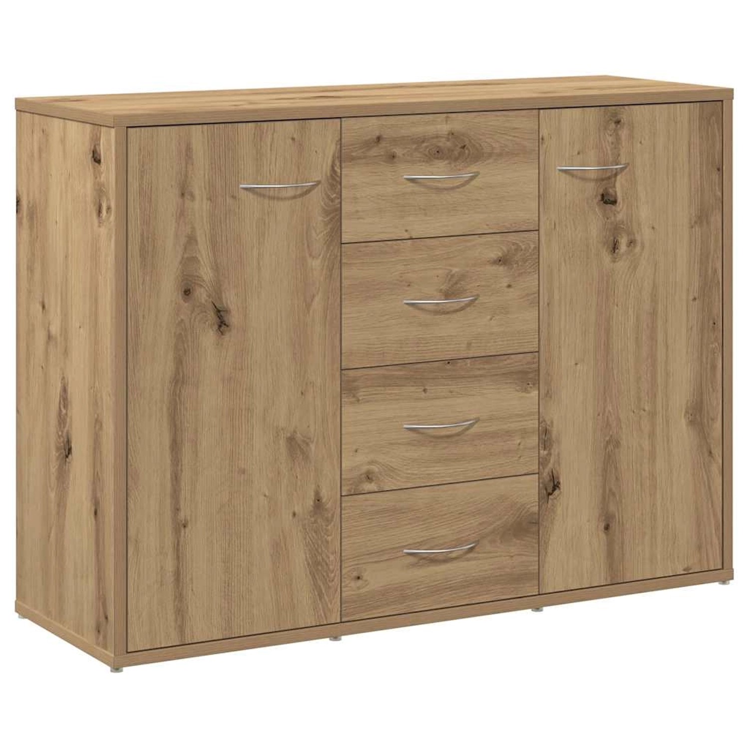 vidaXL Sideboard Artisan-Eiche 88x30x64 cm Holzwerkstoff 855893 günstig online kaufen