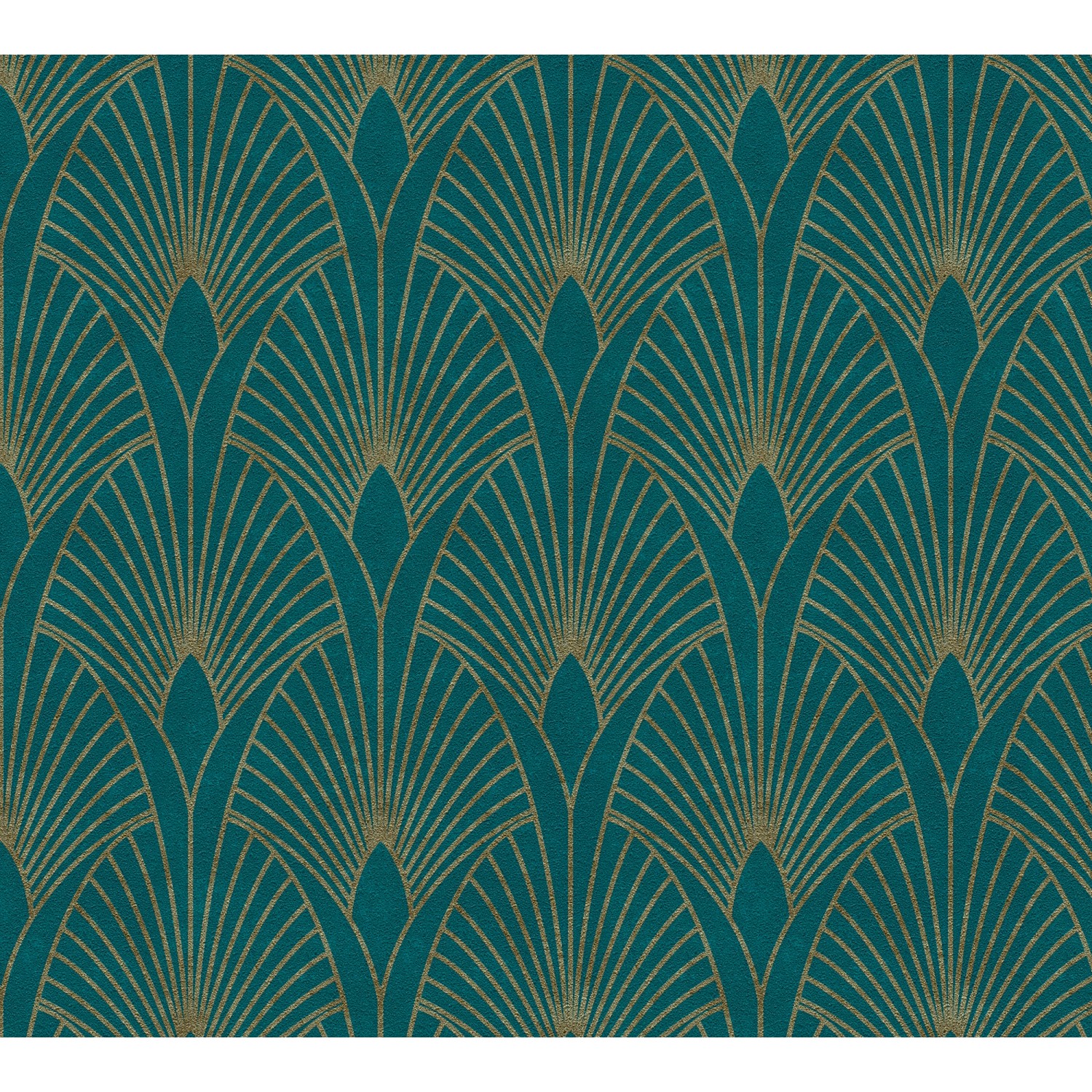 AS Creation Tapete Pop Up Panel Selbstklebend Retro 250 x 52 cm Petrol-Gold günstig online kaufen