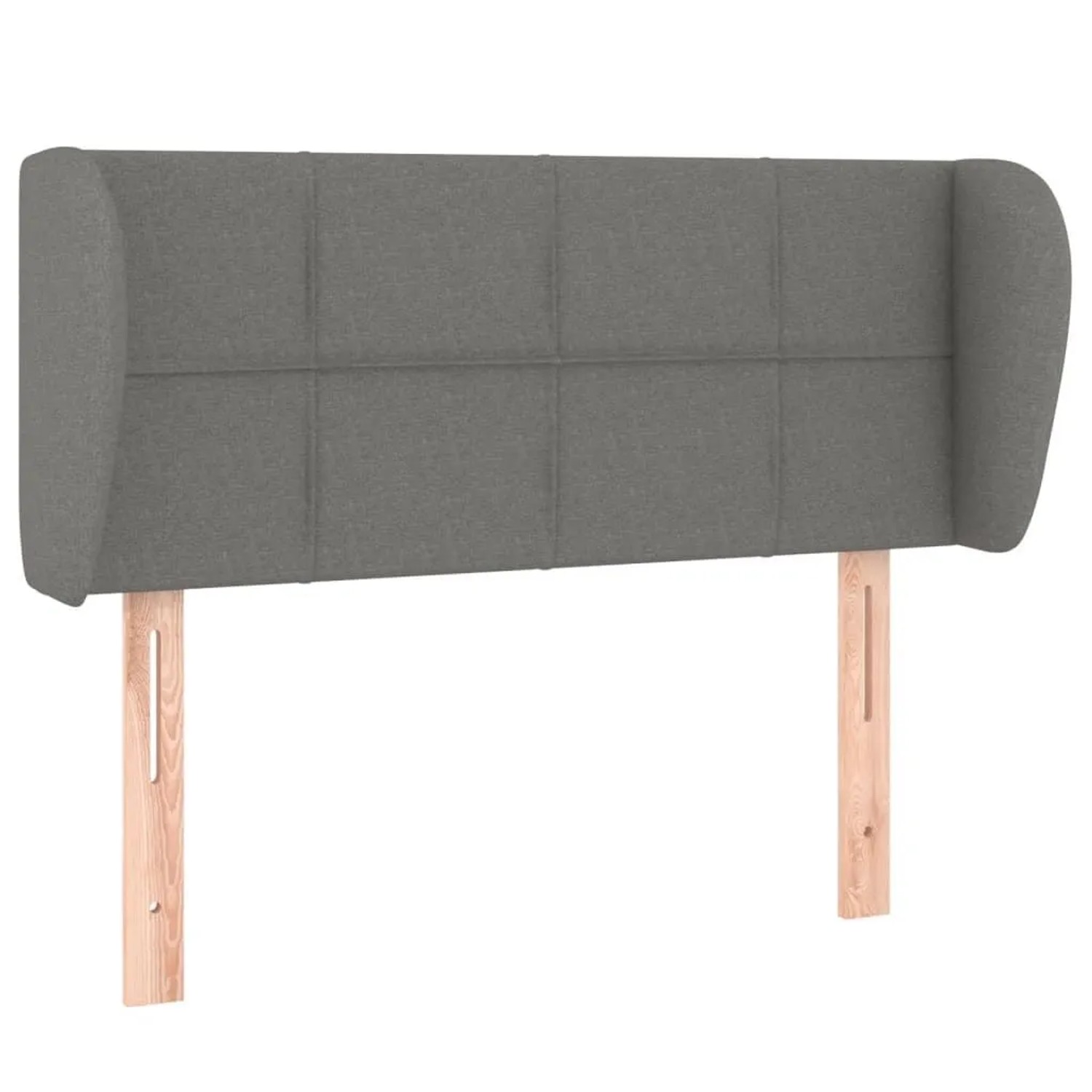 vidaXL Kopfteil mit Ohren Dunkelgrau 83x23x78/88 cm Stoff 3117119