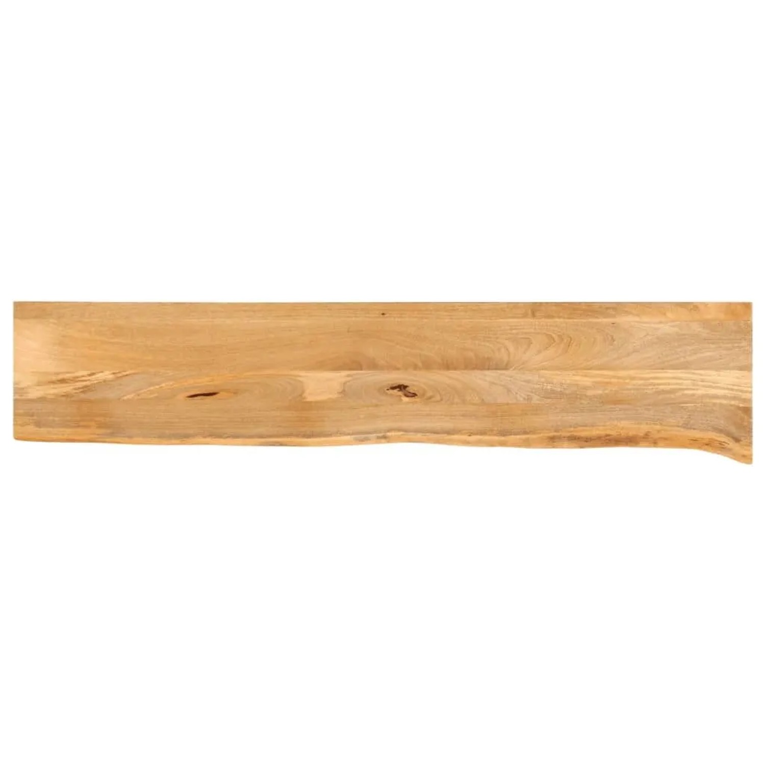 vidaXL Tischplatte mit Baumkante 180x40x2,5 cm Massivholz Mango 370449