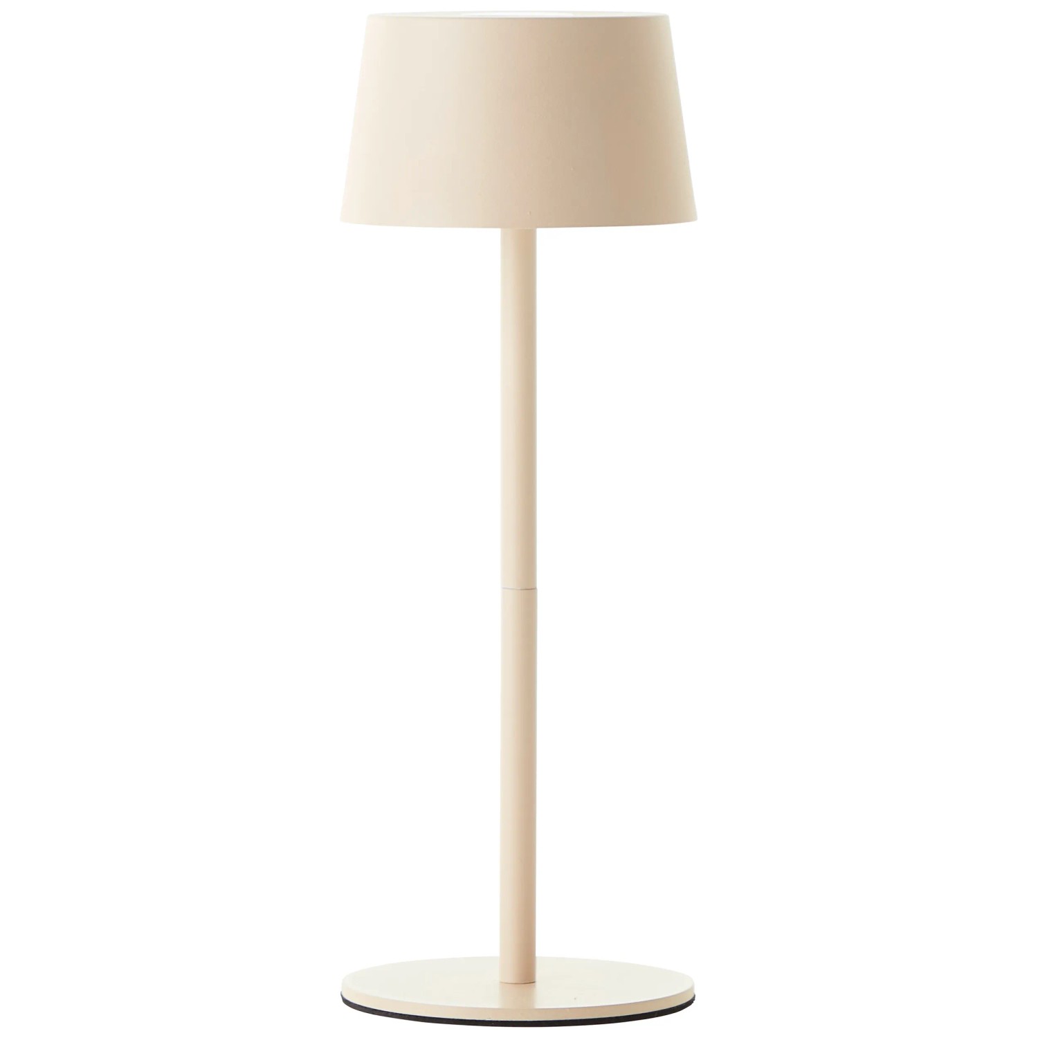 Beige Akku-Tischleuchte Jona, 25 cm, für Innen & Außen. Dekoleuchte mit Touchdimmer.