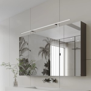 Kalb Spectraline LED Spiegelleuchte, 120cm, Chrom, Neutralweiß, für Badezimmer