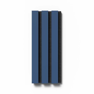 Akustikpaneel-Muster Linoleum Midnight Blue/Schwarz, Detailansicht der Struktur.