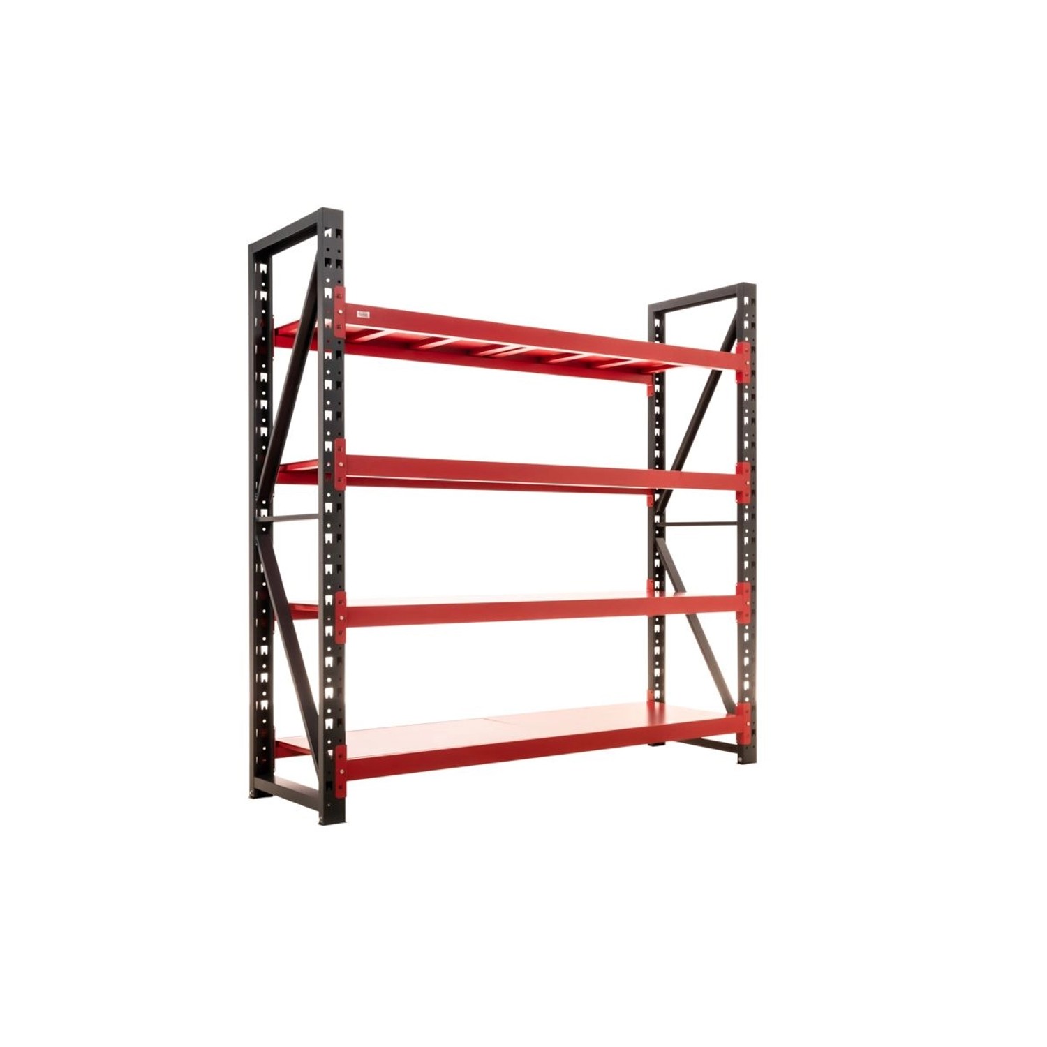 Jet-Line Schwerlast-Metallregal Regalow in Anthrazit-Rot 2 Meter Breit mit günstig online kaufen