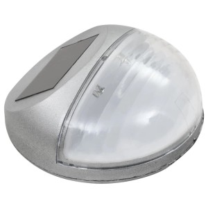 vidaXL Outdoor Solar-Wandleuchten LED 12 Stk Rund Silbern 44473