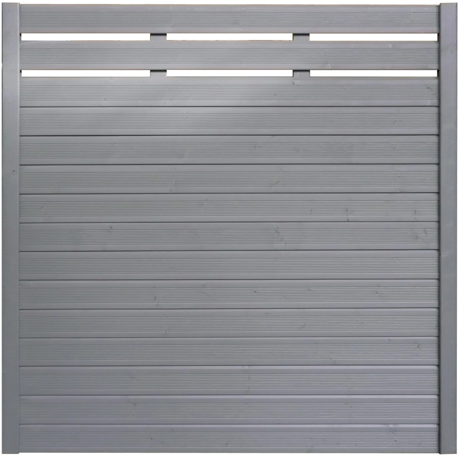 Sichtschutzzaun-Element Typ 139 180 cm x 180 cm Basaltgrau