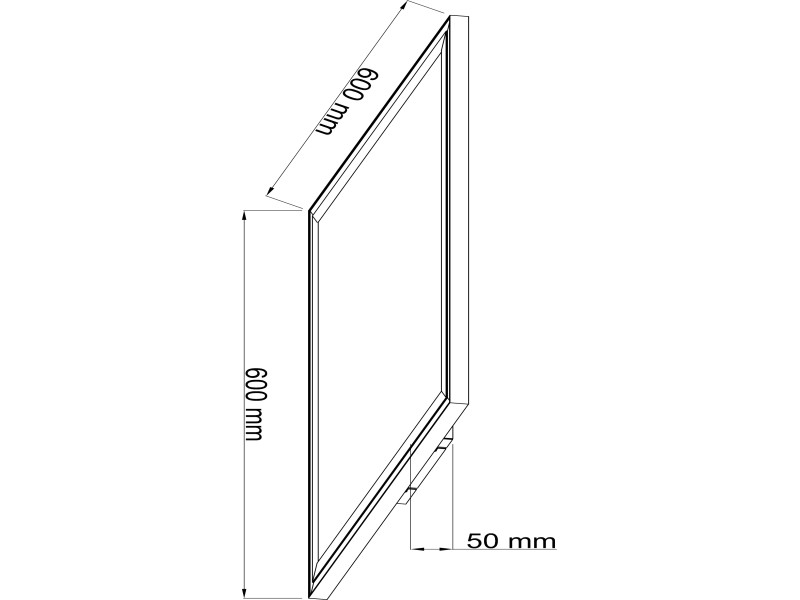 Brilliant LED-Deckenaufbau-Paneel Lanette x bei cm cm Weiß kaufen OBI 60 60