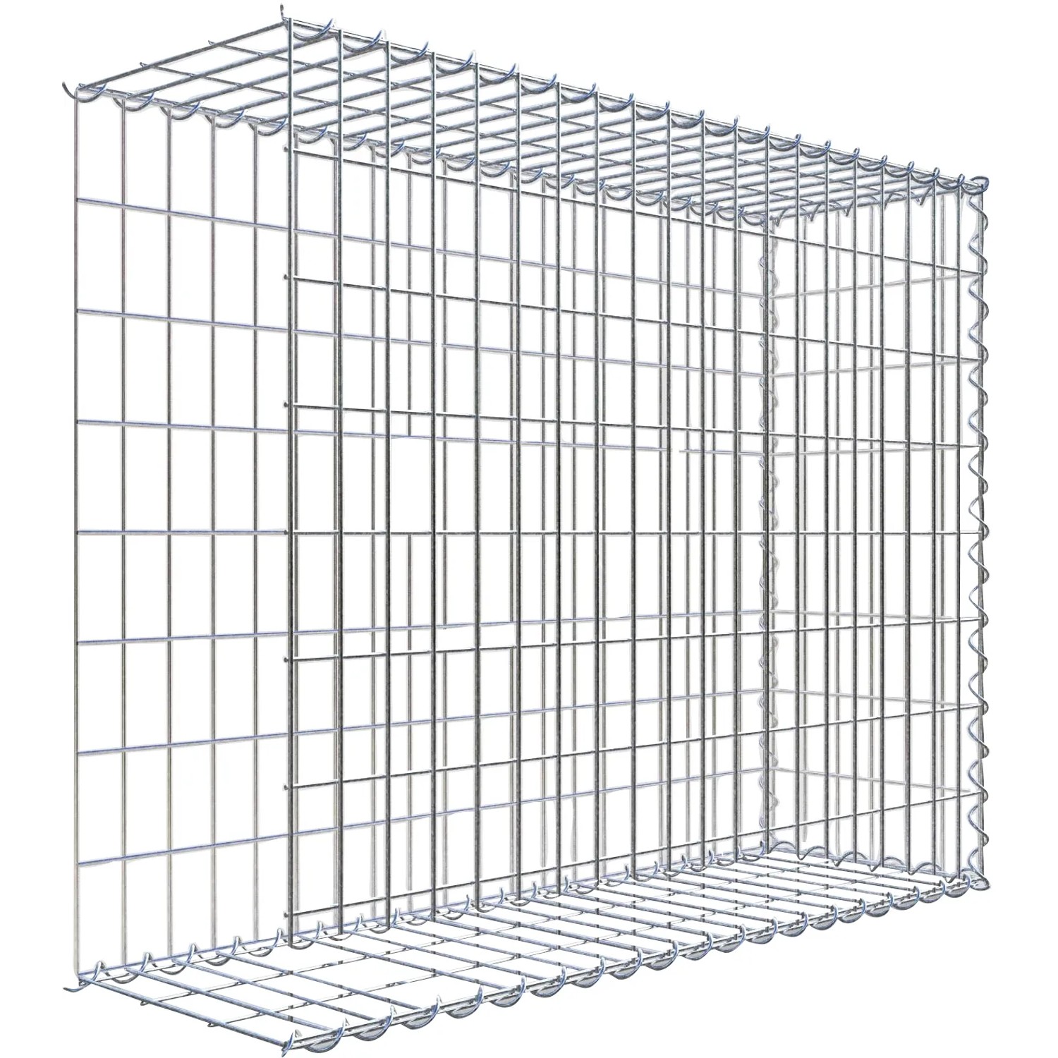 Gabiona Gabione-Anbaukorb Typ 2 80 x 100 x 30 cm Maschenw 5 x 10 cm