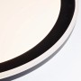 Schwarze LED-Deckenleuchte Pederson, 55 cm, dimmbar und mit CCT-Technologie.