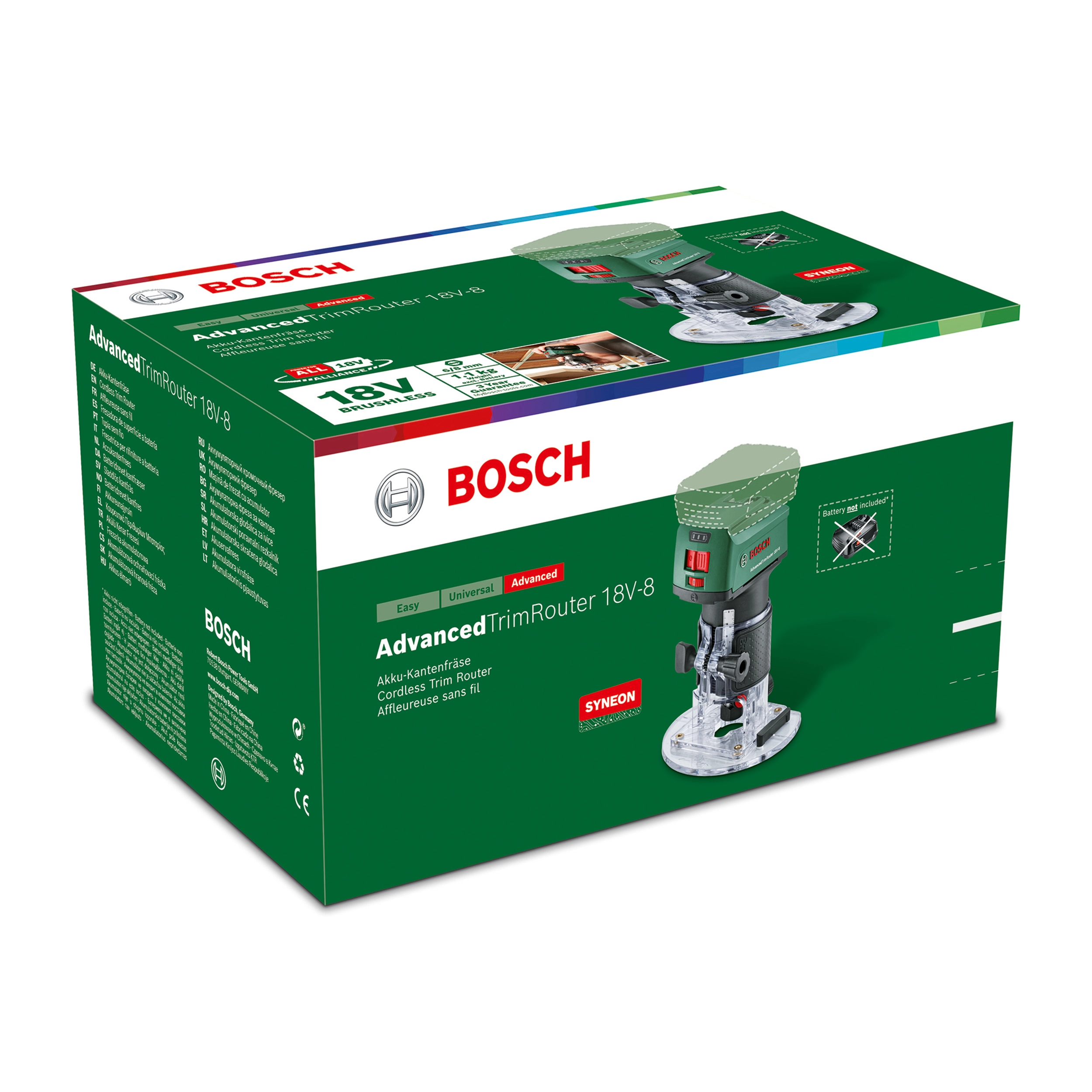 Bosch Accessories Bosch 1x Rollenführung (für Bosch Advanced TrimRouter  18V-8, Zubehör Fräse) : : Baumarkt