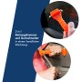 First Aid Only 2-in-1 Notfallhammer mit Gurtschneider im Einsatz, neonorange, 2er Set.